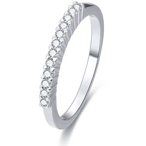 Beneto Stříbrný prsten s krystaly AGG187 52 mm
