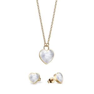 Bering Romantická sada pozlacených šperků Arctic Symphony 431-715-Gold (náhrdelník, náušnice)