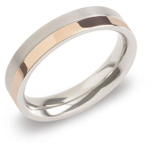 Boccia Titanium Pozlacený titanový snubní prsten 0129-07 59 mm