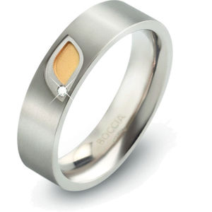 Boccia Titanium Titanový prsten s briliantem 0146-01 52 mm