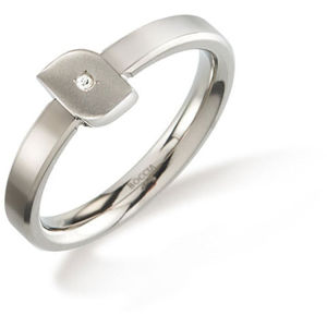 Boccia Titanium Titanový prsten s diamantem 0141-02 51 mm