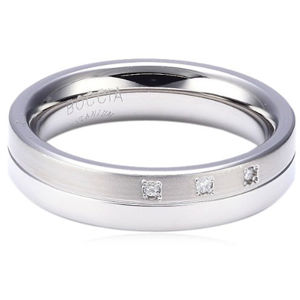 Boccia Titanium Titanový snubní prsten s diamanty 0129-03 63 mm
