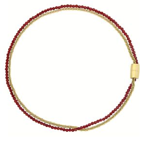 BREIL Dvojitý náhrdelník s achátem Magnetica System TJ3487