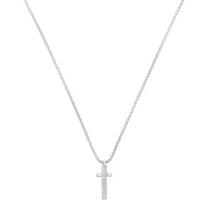 BREIL Stylový pánský náhrdelník s křížkem Light Row TJ3360