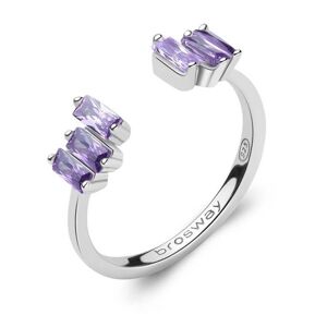 Brosway Blyštivý otevřený prsten Fancy Magic Purple FMP15 M (53 - 55 mm)