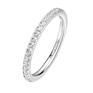 Brosway Třpytivý stříbrný prsten Fancy Infinite White FIW74 52 mm