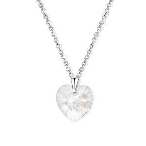 CRYSTalp Romantický náhrdelník se srdcem Lovely Heart 3048.CAB.R
