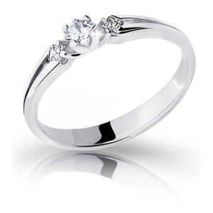 Cutie Diamonds Elegantní zásnubní prsten z bílého zlata s diamanty DZ6866-2105-00-X-2 62 mm