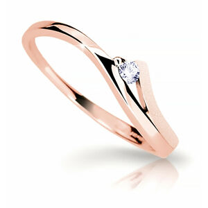 Cutie Diamonds Půvabný prsten z růžového zlata s briliantem DZ6818-1718-00-X-4 60 mm