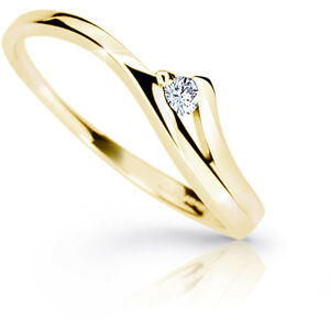 Cutie Diamonds Půvabný prsten ze žlutého zlata s briliantem DZ6818-1718-00-X-1 50 mm