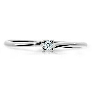 Cutie Diamonds Třpytivý prsten z bílého zlata s briliantem DZ6733-2948-00-X-2 47 mm