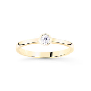 Cutie Jewellery Jemný zlatý třpytivý prsten Z8006-10-X-1 51 mm