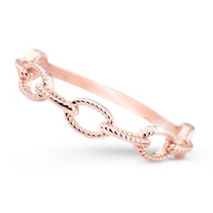 Cutie Jewellery Moderní prsten z růžového zlata Z5029-X-4 50 mm