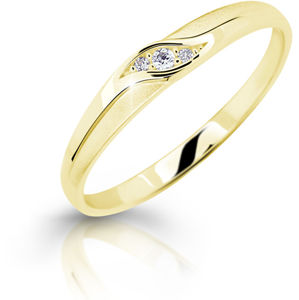 Cutie Jewellery Něžný zásnubní prsten ze žlutého zlata Z6815–2844-10-X-1 58 mm