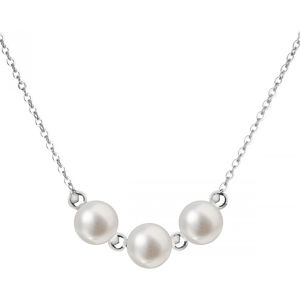 Evolution Group Stříbrný náhrdelník s pravými perlami Pavona 22017.1