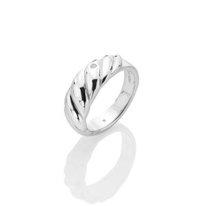 Hot Diamonds Elegantní stříbrný prsten s diamantem Most Loved DR239 60 mm