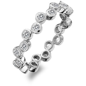 Hot Diamonds Luxusní stříbrný prsten s topazy Willow DR208 51 mm