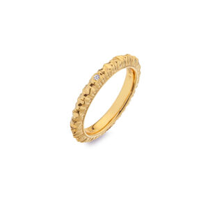 Hot Diamonds Půvabný pozlacený prsten s diamantem Jac Jossa Hope DR226 56 mm