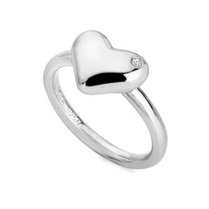 Hot Diamonds Romantický stříbrný prsten s diamantem Desire DR274 52 mm