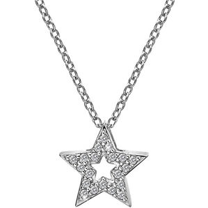 Hot Diamonds Stříbrný náhrdelník s hvězdičkou Micro Bliss DP697 (řetízek, přívěsek)
