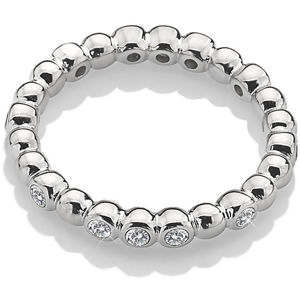 Hot Diamonds Třpytivý stříbrný prsten Emozioni ER024 54 mm