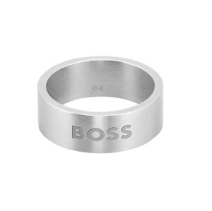Hugo Boss Módní pánský ocelový prsten 1580457 64 mm