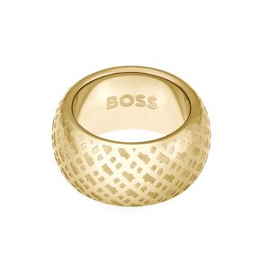 Hugo Boss Výrazný pozlacený prsten pro ženy 1580589 52 mm