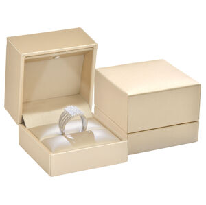 JK Box Luxusní LED osvětlená koženková krabička na prsten ZK-2/L/A20