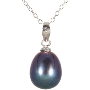 JwL Luxury Pearls Přívěsek s pravou modrou perlou JL0439