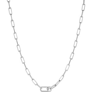 Liu.Jo Elegantní ocelový náhrdelník s krystaly Identity LJ1795