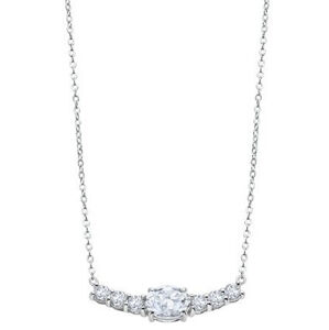 Lotus Silver Dechberoucí stříbrný náhrdelník s čirými krystaly Swarovski LP2011-1/1