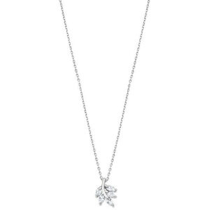 Lotus Silver Líbivý stříbrný náhrdelník s čirými zirkony Větvička LP3086-1/1