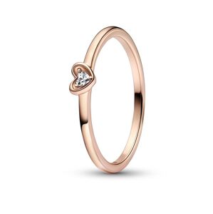 Pandora Nádherný bronzový prsten se zirkonem Rose 182495C01 58 mm