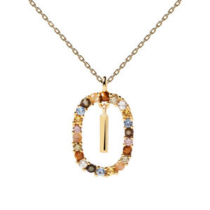 PDPAOLA Krásný pozlacený náhrdelník písmeno "I" LETTERS CO01-268-U (řetízek, přívěsek)