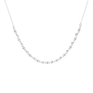PDPAOLA Luxusní stříbrný náhrdelník se zirkony Spice Vanilla CO02-682-U