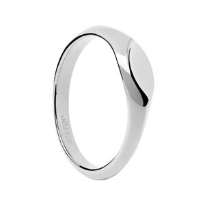 PDPAOLA Minimalistický stříbrný prsten Duke Vanilla AN02-A54 58 mm