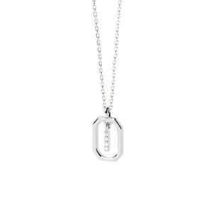 PDPAOLA Půvabný stříbrný náhrdelník písmeno "I" LETTERS CO02-520-U (řetízek, přívěsek)