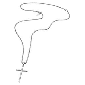 Police Pánský ocelový náhrdelník s křížem Wrangel PJ26390PSS/01