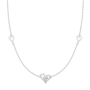 Preciosa Romantický stříbrný náhrdelník Clarity s kubickou zirkonií Preciosa 5386 00