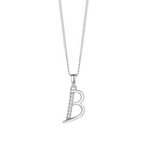 Preciosa Stříbrný náhrdelník písmeno "B" 5380 00B (řetízek, přívěsek)