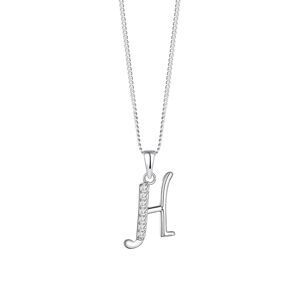 Preciosa Stříbrný náhrdelník písmeno "H" 5380 00H (řetízek, přívěsek)