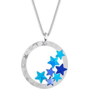 Preciosa Výrazný ocelový náhrdelník Virgo Akva 7340 67