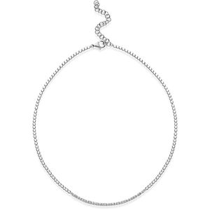 Rosato Elegantní stříbrný náhrdelník se zirkony Cubica RZC038