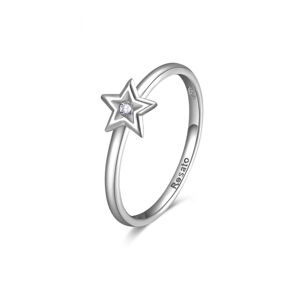 Rosato Půvabný stříbrný prsten s hvězdičkou Allegra RZA027 56 mm
