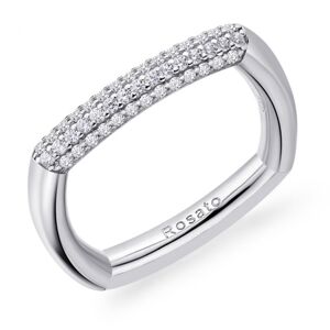 Rosato Stylový stříbrný prsten se zirkony Bianca RZBI31 56 mm