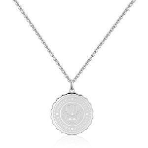 S`Agapõ Ocelový náhrdelník Protect Coin SKY03