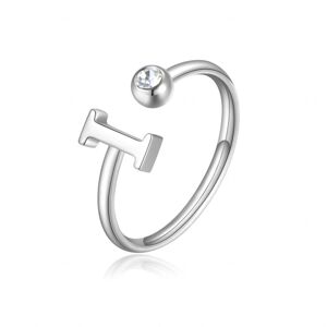 S`Agapõ Stylový ocelový prsten I s krystalem Click SCK180