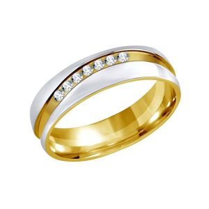 Silvego Snubní ocelový prsten pro ženy MARIAGE RRC2050-Z 59 mm