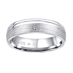 Silvego Snubní stříbrný prsten Amora pro ženy QRALP130W 52 mm