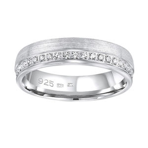 Silvego Snubní stříbrný prsten Paradise pro ženy QRGN23W 53 mm